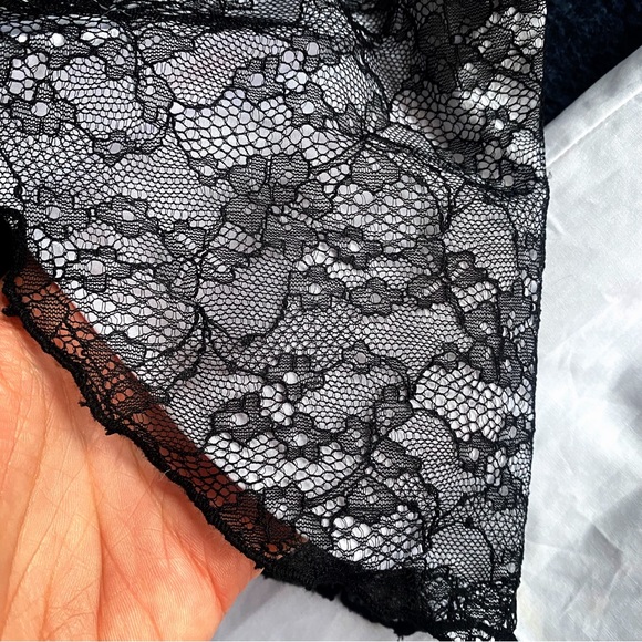 π² ZARA BOHO WHITE BLACK LACE BELL SLEEVE LOOSE FIT OPEN SHOULDER RUFFLE TOP! - Picture 12 of 16